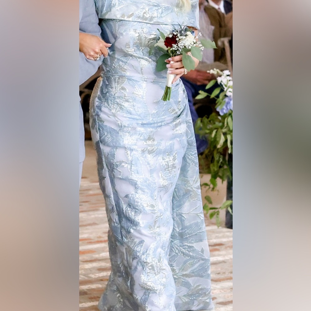 Nicole Bakti Light Blue Dress-Stunning! Mother of the Bride or Groom